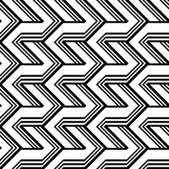 Design seamless monochrome zigzag pattern