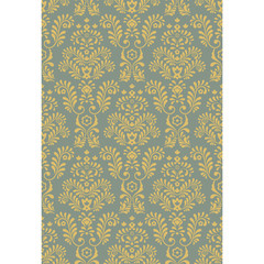 Seamless grey background with olive pattern in baroque style. Vector retro illustration. Ideal for printing on fabric or paper.