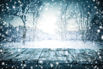 winter background space 