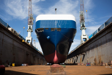 pure car carrier on dock