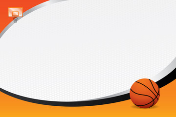 Obraz premium Basketball design background. Vector illustration