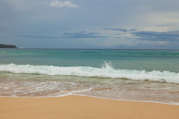 Dreamland beach at evening, Bali island, Indonesia