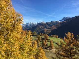 Obraz premium Herbst Engadin