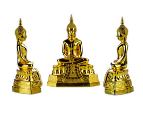Fototapeta na wymiar golden Buddha.Buddha on a white background.