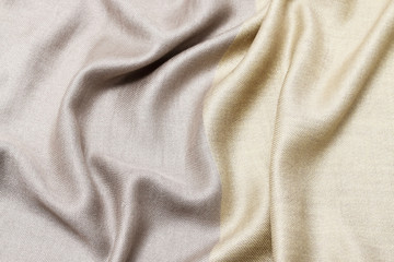 Beige fabric background.