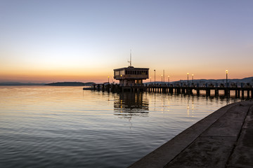 Fototapeta na wymiar Sunset at Lake Trasimeno