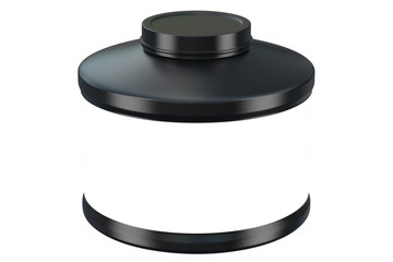 3d render of mass gainer bottle isolated over white background