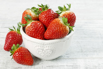 Bowl of strawberries