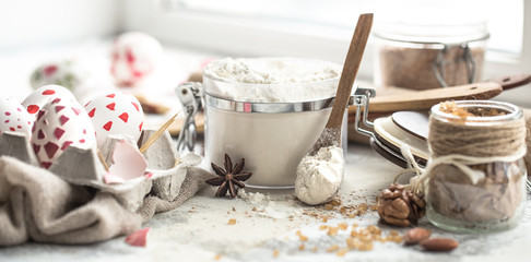 easter cooking still life