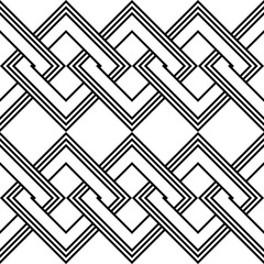 Design seamless monochrome chain pattern
