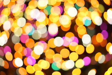 イルミネーションのボケ