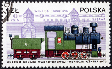 Postage stamp Poland 1978 narrow-gauge engine