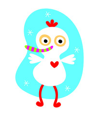 cute chicken monster