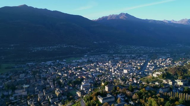 Aerial 4K - Sondrio e frazioni - Valtellina  (IT)
