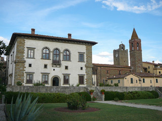 Fototapeta premium View of the city of Monte San Savino