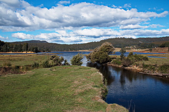 Gardner Lake at Moina in Tasmania