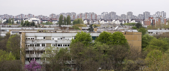 Obraz premium New Belgrade municipality of Serbian capital Belgrade