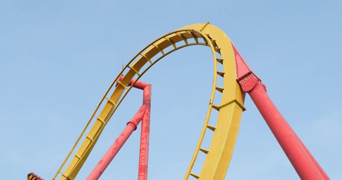 Roller coaster in Amusement park