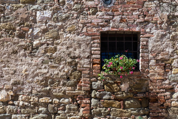 Medieval wall window