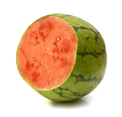 Slice of watermelon on white background 