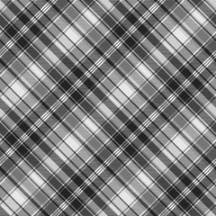 Gray check fabric texture seamless pattern