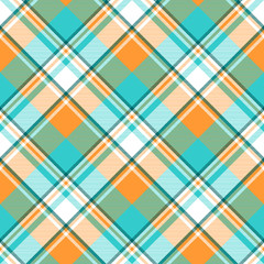 Madras check plaid light seamless pattern