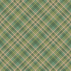 Green mosaic fabric texture plaid seamless pattern