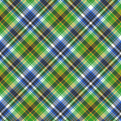 Green tartan seamless fabric texture