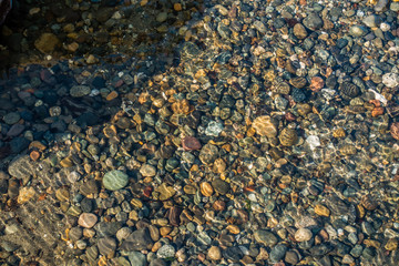 Shoreline Pebbles Background