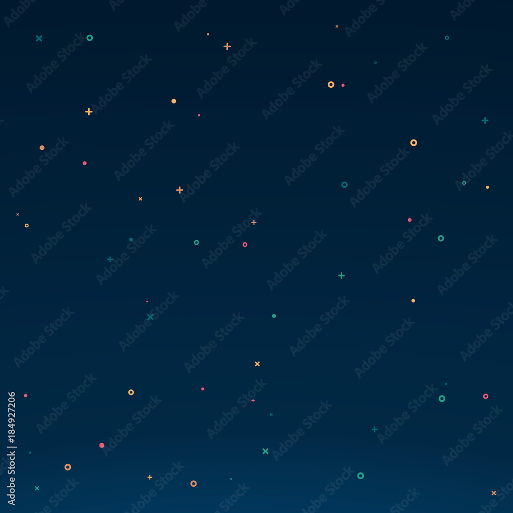 Canvas Prints concept of astral sky background in flat motion style design. colorful starry night. vector backgrou