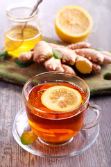 Tea with ginger root