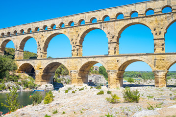The Pont Du Gard Roman aqueduct