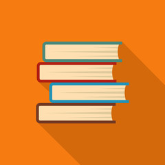 Book student icon. Flat illustration of book student vector icon for web