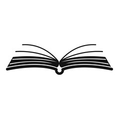 Book literature icon. Simple illustration of book literature vector icon for web