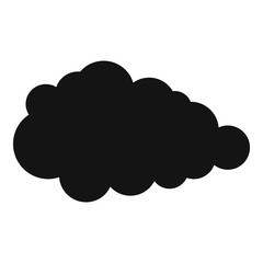 Overcast icon. Simple illustration of overcast vector icon for web