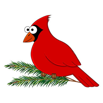 wallpapers Cartoon Cardinal Bird Images cute cartoon cardinal bird stock vector