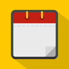 Calendar clean icon. Flat illustration of calendar clean vector icon for web