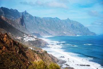 Fototapeta na wymiar ocean shore near Almaciga, Anaga, Tenerife
