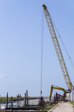 Construction d&rsquo;un quai