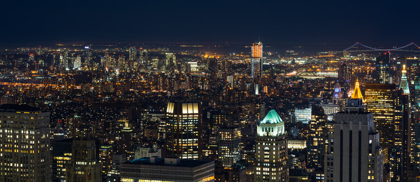 Fototapeta New York by night