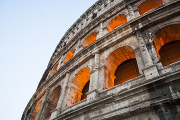 Glimpse of Colosseum, Rome