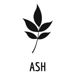 Ash leaf icon. Simple illustration of ash leaf vector icon for web