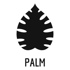 Palm leaf icon. Simple illustration of palm leaf vector icon for web