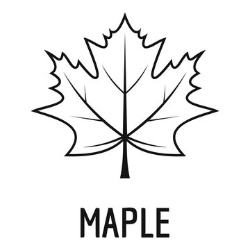 Maple leaf icon. Simple illustration of maple leaf vector icon for web