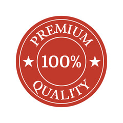 Premium quality flat label on white background.