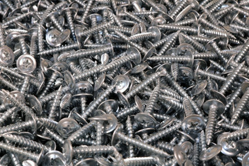 Metal screws.