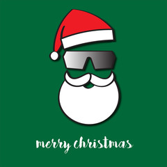 Merry Christmas - Santa with sunglasses