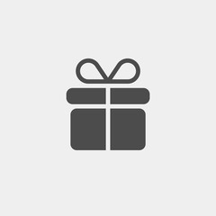 Gift flat vector icon