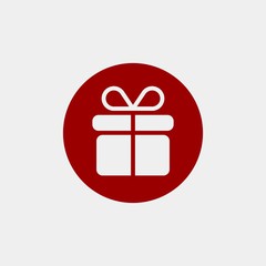 Gift flat vector icon