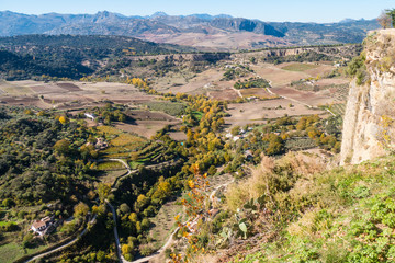 Fototapeta premium Ausblick - Landschaft um Ronda